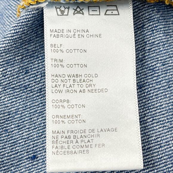 Anthropologie | Maeve | Denim Mini Shift Dress with Lace-Up and Tie Shoulders - Picture 7 of 12